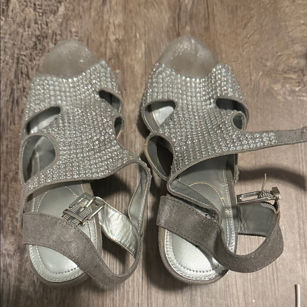Sparkling Silver womens heels